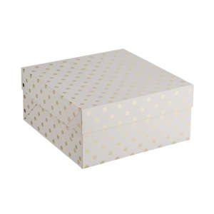 Papírová puntíkatá krabice Mason Cash Cake, 32 x 27,5 cm