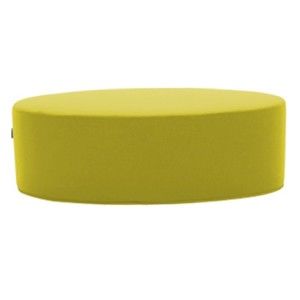 Žlutý puf Softline Bon-Bon Felt Melange Yellow, délka 60 cm