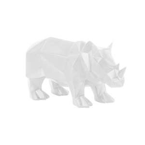 Matně bílá soška PT LIVING Origami Rhino