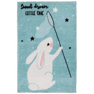 Modrý dětský koberec Obsession Bunny, 170 x 120 cm