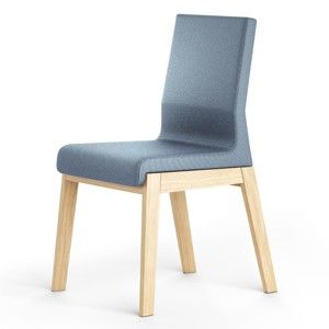 Modrá židle z dubového dřeva Absynth Kyla 