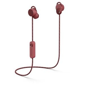 Červená bezdrátová Bluetooth sluchátka do uší Urbanears JAKAN Mulberry Red