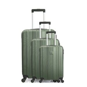 Sada 3 zelených cestovních kufrů na kolečkách Hero Atlanta