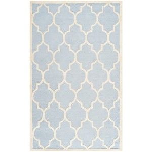 Vlněný koberec Safavieh Lola, 182x274 cm, světle modrý