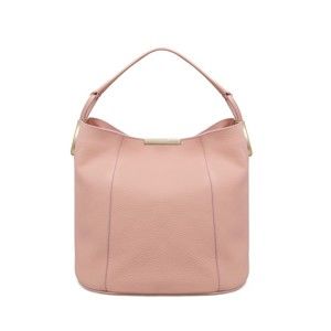 Růžová kožená kabelka Laura Ashley Ryedale