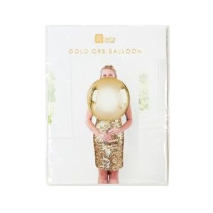 Balon ve zlaté barvě Talking tables Orb, ⌀ 40 cm