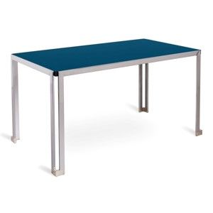Jídelní stůl s modrou deskou Design Twist Savona