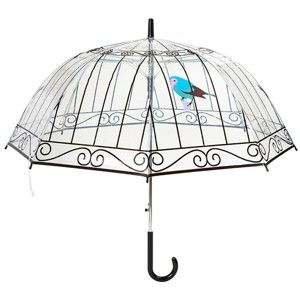 Transparentní holový deštník Birdcage, ⌀ 84 cm