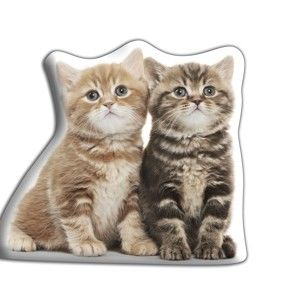 Polštářek s potiskem dvou koťat Adorable Cushions