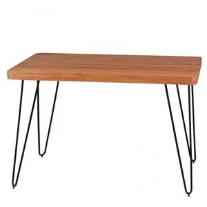 Jídelní stůl z masivního akáciového dřeva Skyport BAGLI, 120 x 80 cm