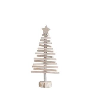 Vánoční dekorace dřevěný stromeček J-Line, výška 52 cm