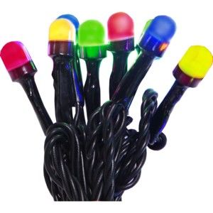 Venkovní světelný party LED řetěz s barevnými diodami Best Season, 40 světýlek