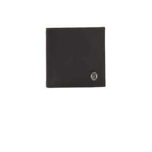 Hnědá pánská kožená peněženka Trussardi Lyra 10 x 10 cm