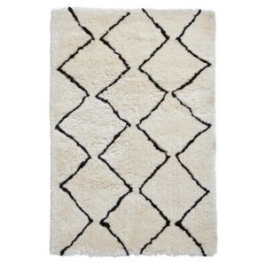 Krémově bílý koberec Think Rugs Morocco Dark, 150 x 230 cm