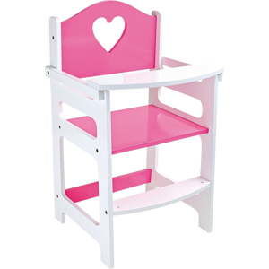 Růžová dětská židlička pro panenky Legler