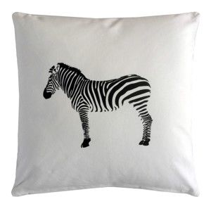 Oboustranný polštář Art For Kids Zebra, 45 x 45 cm