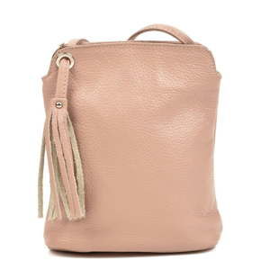 Růžovobéžový dámský kožený batoh Carla Ferreri Harro