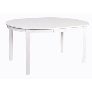 Bílý rozkládací jídelní stůl Rowico Wittskar, 150 x 107 cm