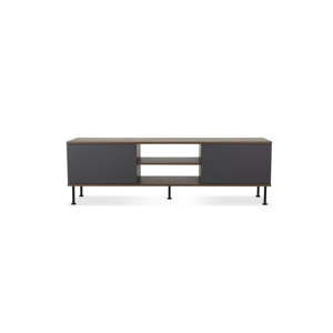 Antracitově šedý TV stolek Tenzo Daxx, šířka 163 cm