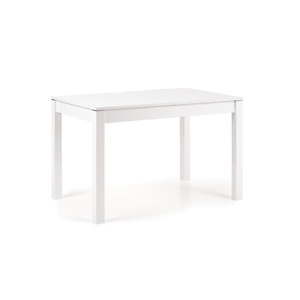 Bílý rozkládací jídelní stůl Halmar Maurycy, délka 118 - 158 cm