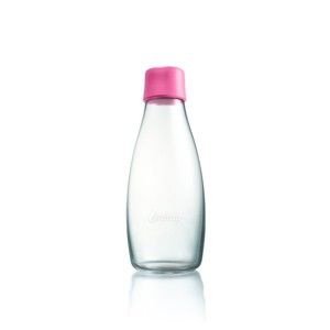 Světle růžová skleněná lahev ReTap s doživotní zárukou, 500 ml