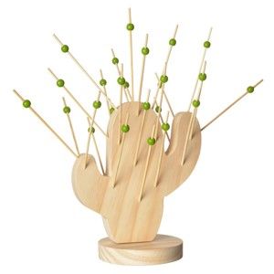 Bambusový stojan s napichovátky Le Studio Cactus Cocktail Picks