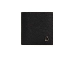 Černá pánská kožená peněženka Trussardi Lyra 10 x 10 cm