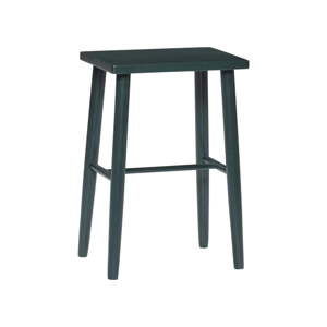 Tmavě zelená barová stolička z dubového dřeva Hübsch Oak Bar stool, výška 52 cm