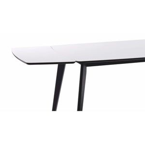 Černo-bílá přídavná deska k jídelnímu stolu Folke Griffin, 90 x 45 cm