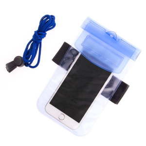 Modré voděodolné pouzdro na mobilní telefon InnovaGoods