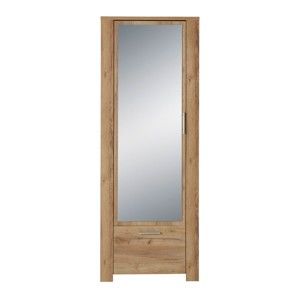 Zrcadlová šatní skříň v dekoru dubového dřeva Germania Castera 