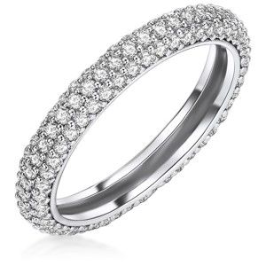 Dámský prsten stříbrné barvy Runway Clara, 52
