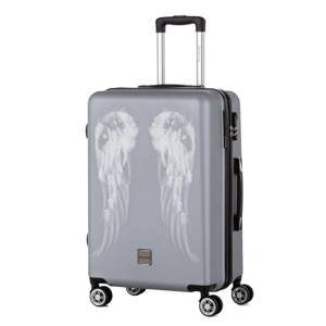 Šedý cestovní kufr Berenice Wings, 71 l