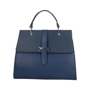 Modrá kožená kabelka Roberto Buono Quadra