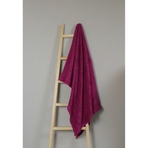 Fuchsiový bavlněný ručník My Home Plus Bath, 100 x 150 cm