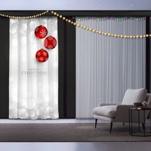 Vánoční závěs Christmas Decorations, 140 x 260 cm