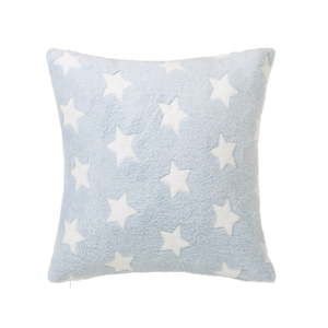 Světle modrý polštář s motivem hvězdiček Unimasa Star, 45 x 45 cm
