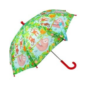 Zelený děštník s motivem lenochoda Sass & Belle Boho