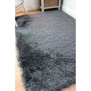 Tmavě šedý koberec Flair Rugs Dazzle Charcoal, 120 x 170 cm