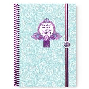 Modrý zápisník A4 Makenotes Purple&Pale, 80 stránek