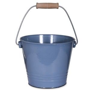 Modrý smaltovaný košík na mycí prostředky Garden Trading Utility Bucket Dorset