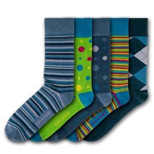 Sada 5 párů ponožek Black&Parker London Compton Acres, vel. 37 - 43