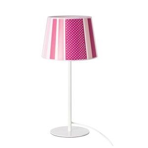 Růžová stolní lampa SULION Lines