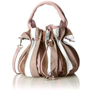 Pudrově růžová kožená kabelka Jenn