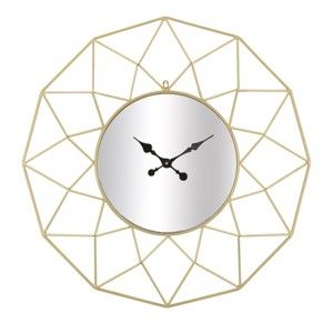 Nástěnné hodiny ve zlaté barvě Mauro Ferretti Stars, ⌀ 80 cm