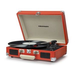 Červený gramofon Crosley Cruiser Deluxe