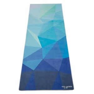 Ručník na jógu Yoga Design Lab Geo Blue
