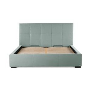 Mentolově zelená dvoulůžková postel s úložným prostorem Guy Laroche Home Allure, 180 x 200 cm