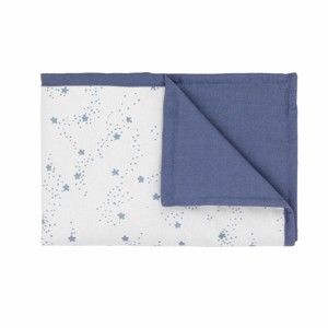 Modro-bílá dětská deka s modrými hvězdičkami Art For Kids Stars, 70 x 100 cm