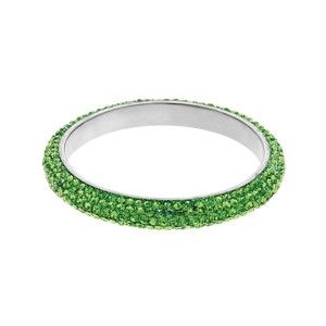 Náramek ze stříbra a zinku se zelenými krystaly Ottaviani Slip